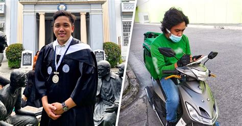 adamson toga|Viral college student moonlighting as deliveryman graduates .